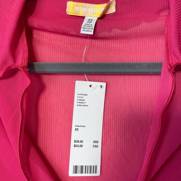 Urban Outfitters Pink Crop Coverup - Picture 2 of 3